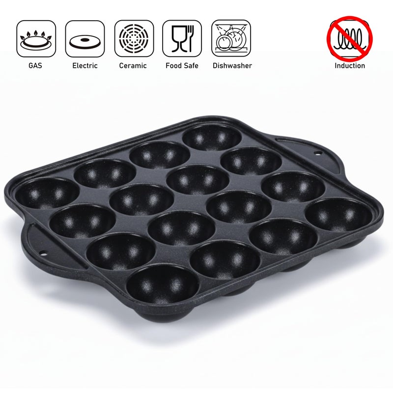 COOKKING - TAKOYAKI Nonstick Grill Pan/Cooking Plate, Made in Korea - Image 5